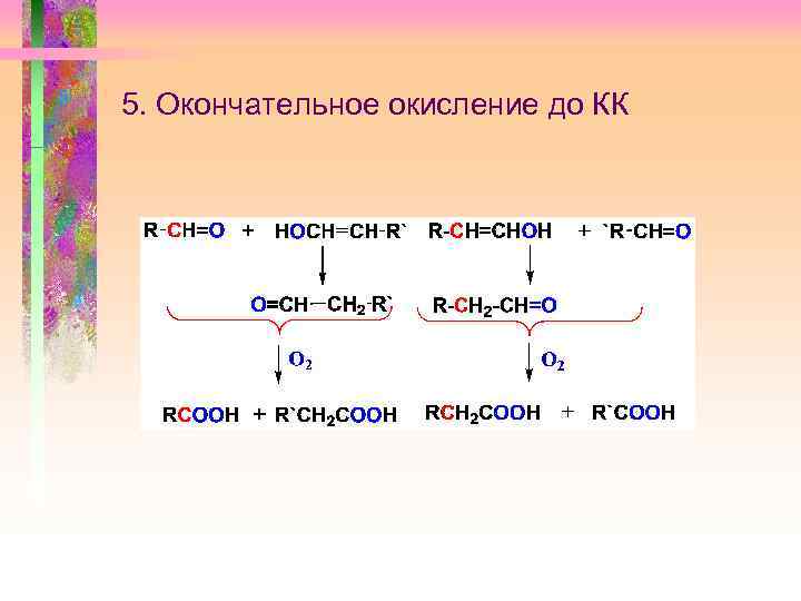 5. Окончательное окисление до КК 