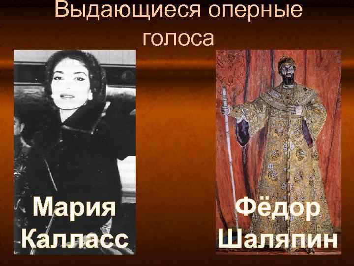 Выдающиеся оперные голоса Мария Калласс Фёдор Шаляпин 