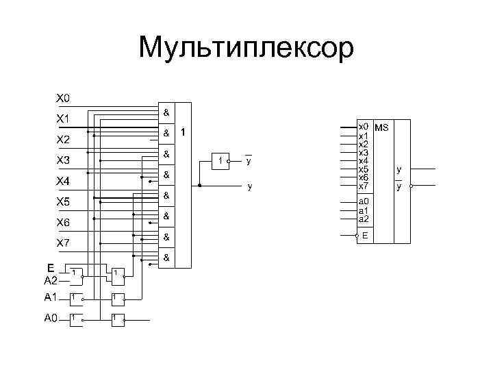 Схема с мультиплексором