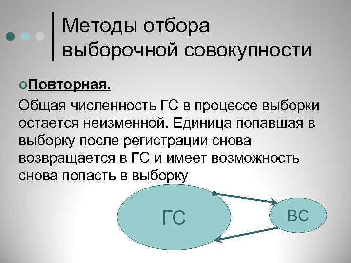 Методы отбора