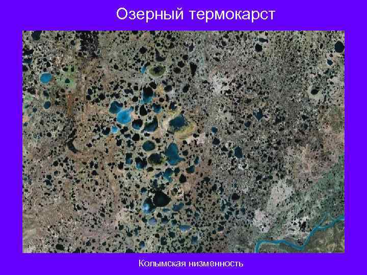Озерный термокарст Колымская низменность 