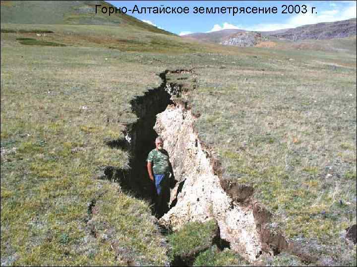 Горно-Алтайское землетрясение 2003 г. 