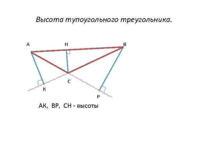 Тупоугольном треугольнике высота равна 20 найдите. Пересечение высот в тупоугольном треугольнике. Точка пересечения высот в тупоугольном треугольнике. Построение высоты в тупоугольном треугольнике. Высоты в тупоугольном треугольнике рисунок.