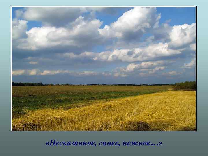  «Несказанное, синее, нежное…» 