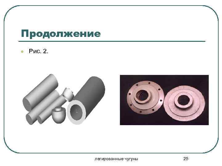 Продолжение l Рис. 2. легированные чугуны 25 