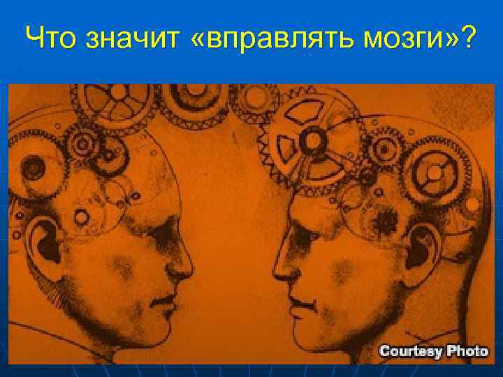 Что значит «вправлять мозги» ? 