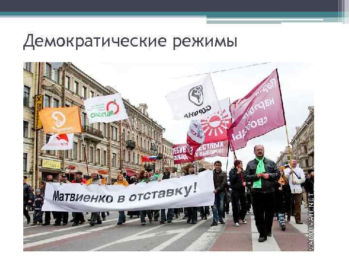 Демократические режимы 