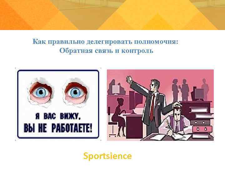 Как правильно делегировать полномочия: Обратная связь и контроль Sportsience 