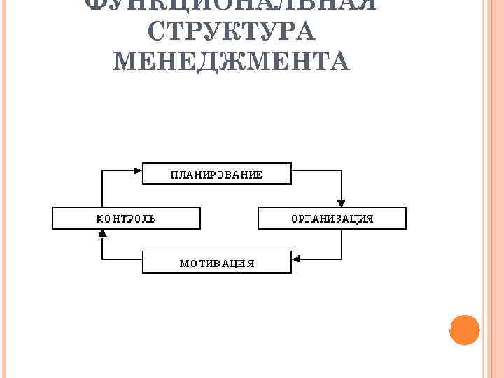 ФУНКЦИОНАЛЬНАЯ СТРУКТУРА МЕНЕДЖМЕНТА 