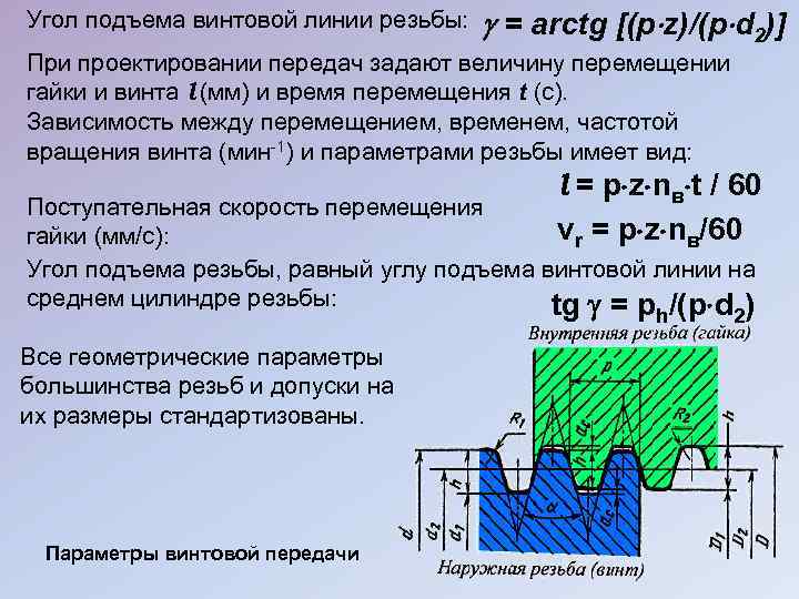 Угол подъема. Угол подъема винтовой линии резьбы. Угол наклона винтовой линии резьбы. Угол наклона резьбы формула. Угол подъема трапецеидальной резьбы.