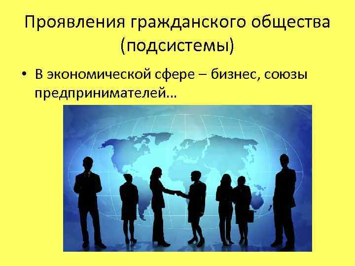 Проявление гражданского общества в экономической сфере. Подсистемы гражданского общества. Гражданское общество в экономической сфере. Сферы гражданского общества. Экономическая подсистема гражданского общества.