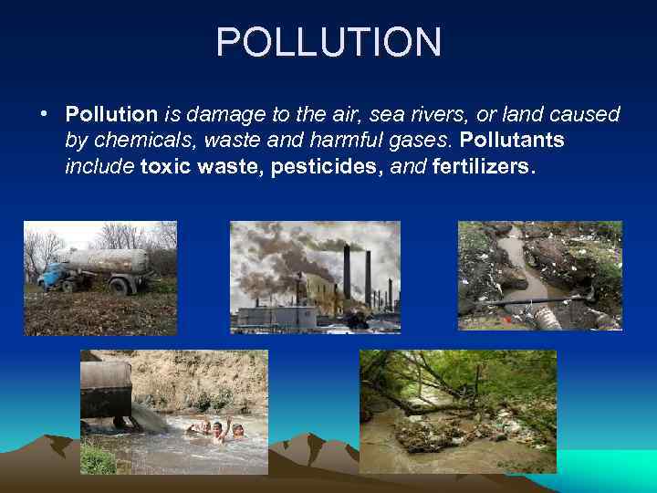 ENVIRONMENTAL PROBLEMS CARS • The biggest polluter