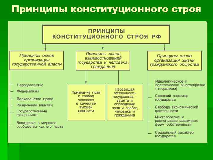 Принципы конституционного строя 