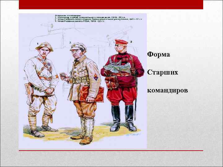 Форма Старших командиров 