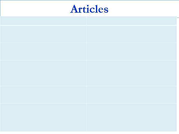 Articles 