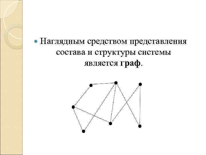 Наглядным средством представления состава и структуры системы является диаграмма схема граф график