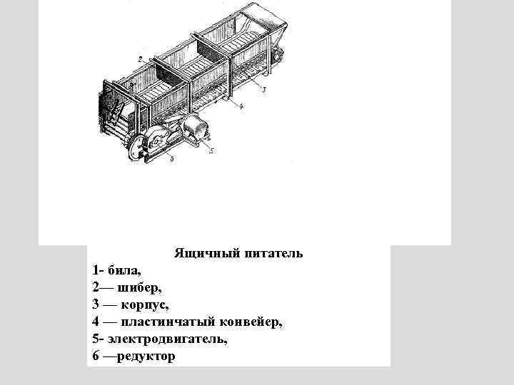 Пластинчатый питатель схема