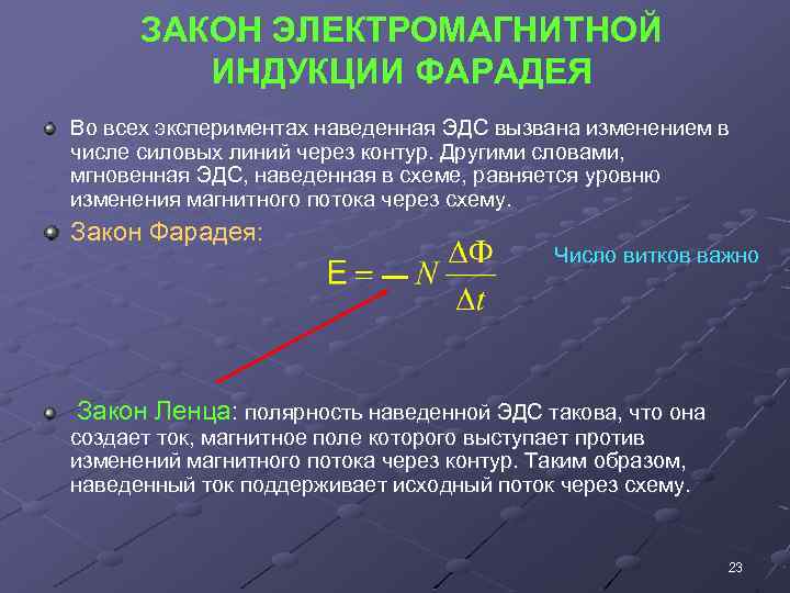 Явление индукции закон фарадея. Закон Фарадея для электромагнитной индукции.