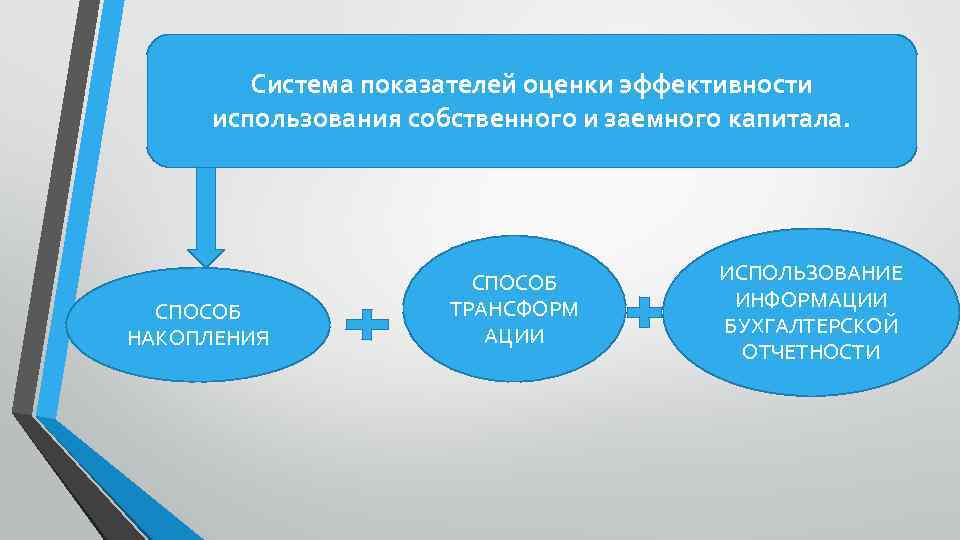 Эффективность использования собственного и заемного капитала