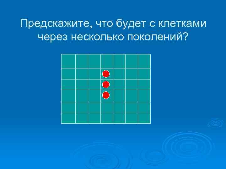 Предскажите, что будет с клетками через несколько поколений? 