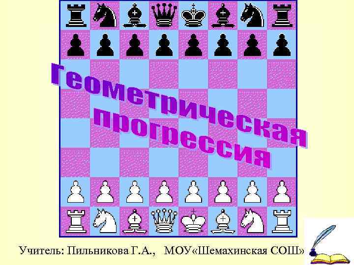 Учитель: Пильникова Г. А. , МОУ «Шемахинская СОШ» 