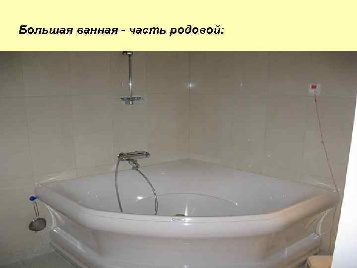 Большая ванная - часть родовой: 