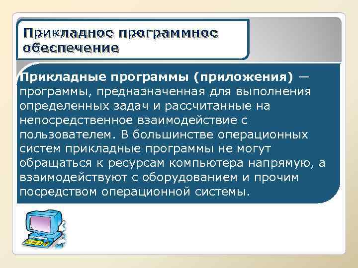 Выполнения прикладных процессов