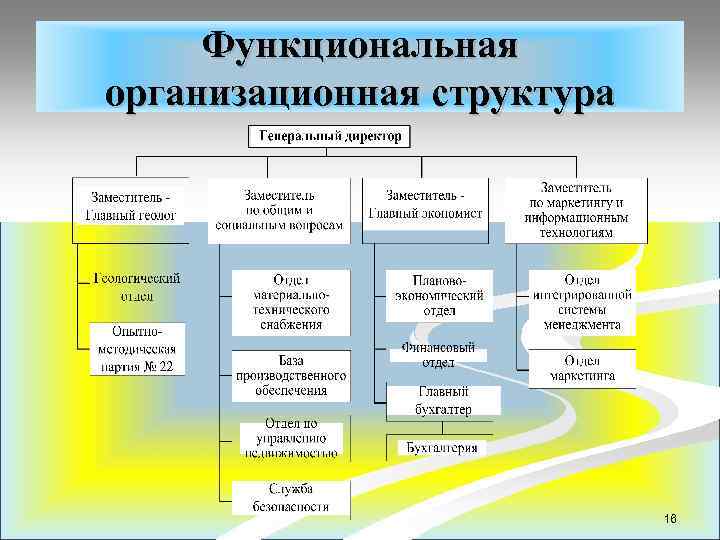 Функциональная организационная структура 16 