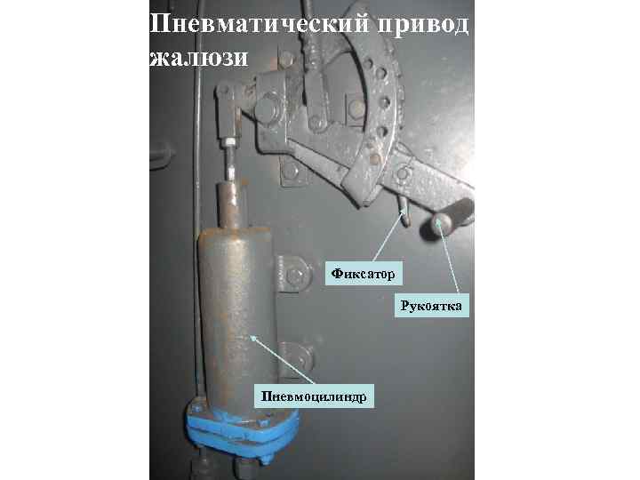 Пневматический привод жалюзи Фиксатор Рукоятка Пневмоцилиндр 