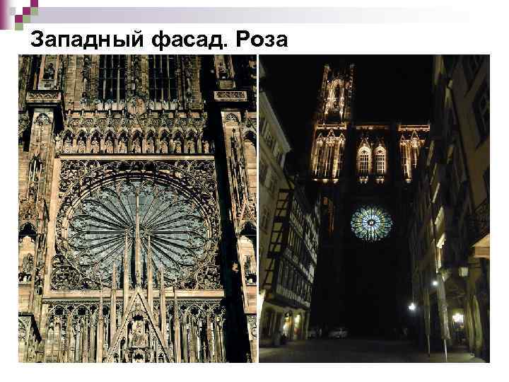 Западный фасад. Роза 