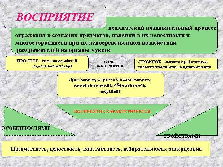 Ощущение представление суждение восприятие форма. Познавательные процессы восприятие. Характеристика восприятия как познавательного процесса. Восприятие психический познавательный процесс. Восприятие как познавательный процесс.