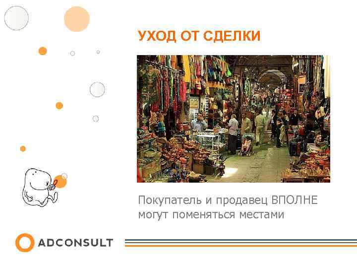 УХОД ОТ СДЕЛКИ Покупатель и продавец ВПОЛНЕ могут поменяться местами 
