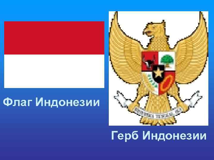 Флаг Индонезии Герб Индонезии 