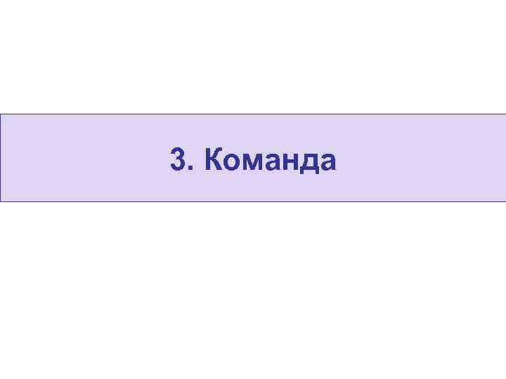 3. Команда 