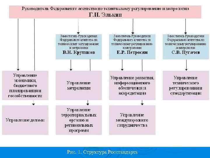 Рис. 1. Структура Росстандарта 