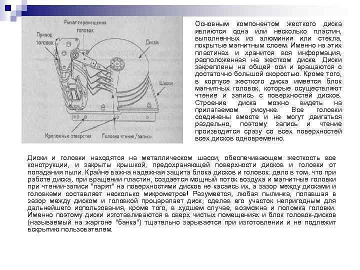 Устройство обеспечивающее запись и чтение информации хранящейся на диске