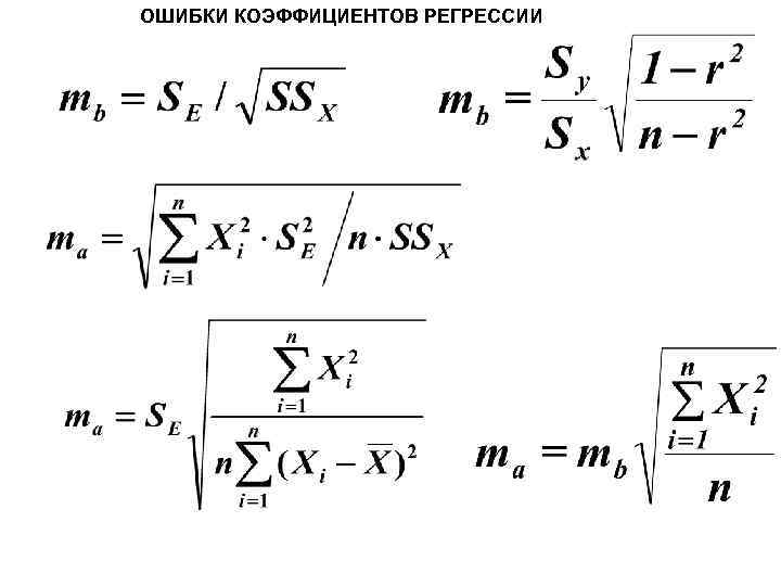 Показатель ошибок. Формула средней ошибки коэффициента регрессии. Стандартная ошибка коэффициента регрессии формула. Стандартная ошибка коэффициента регрессии b определяется по формуле:. Стандартные ошибки коэффициентов множественной регрессии.