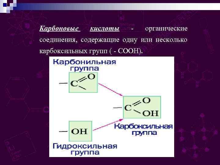 Вещество а содержит 9 30. Вещества содержащие карбоксильную группу. Карбоксильная группа. Соединение содержащее карбоксильную группу. Органические кислоты в промышленности.