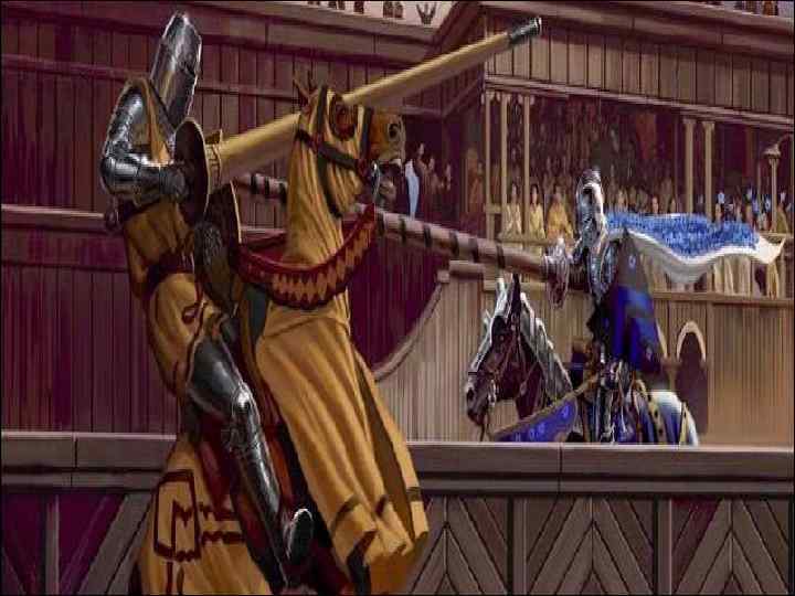 Главное занятие рыцаря – война. В мирное время рыцари охотились и участвовали в турнирах.