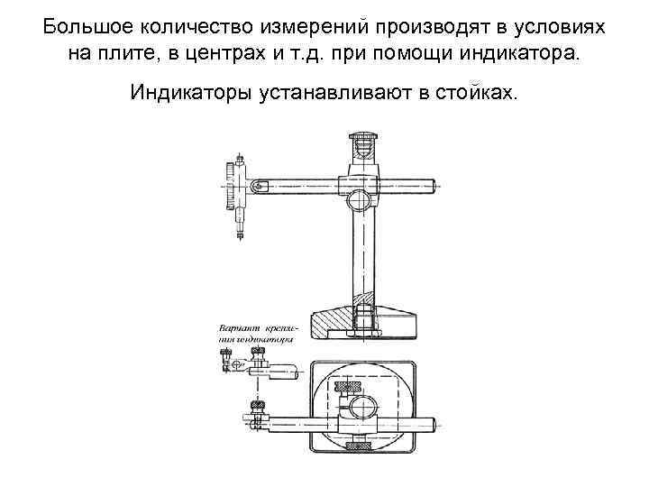 Большое количество измерений производят в условиях на плите, в центрах и т. д. при