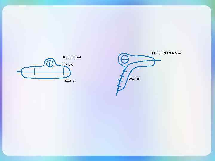 натяжной зажим подвесной зажим болты 