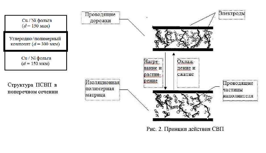 Структура ПСВП в поперечном сечении 