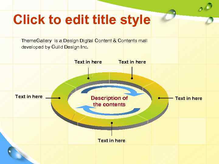 Click to edit title style Theme. Gallery is a Design Digital Content & Contents