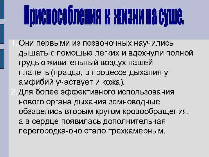 1. Они первыми из позвоночных научились дышать с помощью легких и вдохнули полной грудью