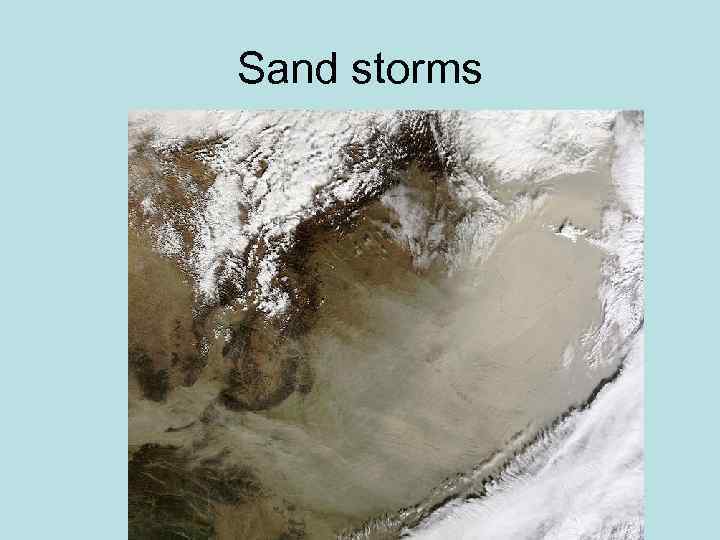 Sand storms 