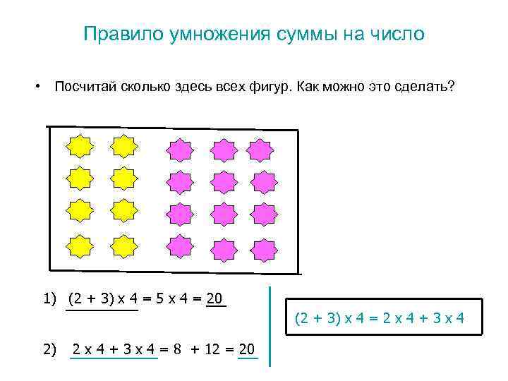 Деление суммы на число 3