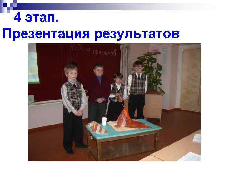 4 этап. Презентация результатов 