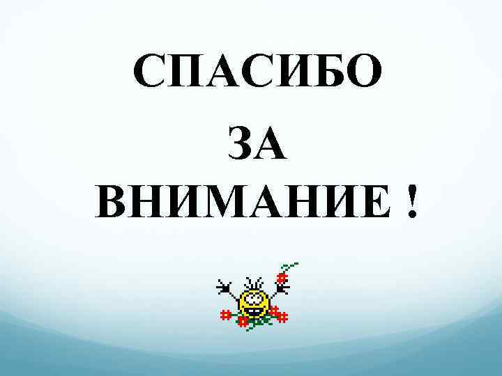 СПАСИБО ЗА ВНИМАНИЕ ! 