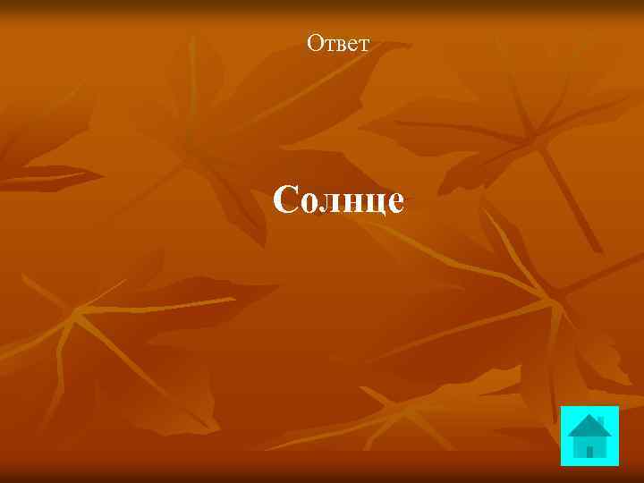 Ответ Солнце 