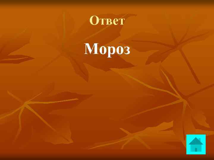 Ответ Мороз 